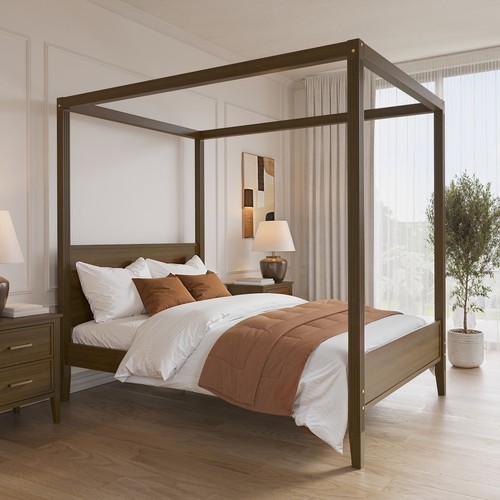 Double four poster bed - bed, frame