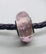 Genuine Pandora Charm Murano Pink Fizzle Bubbles Effervescence ALE 925 791615CZ