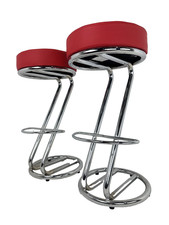 Pair of Retro Style Chrome Bar