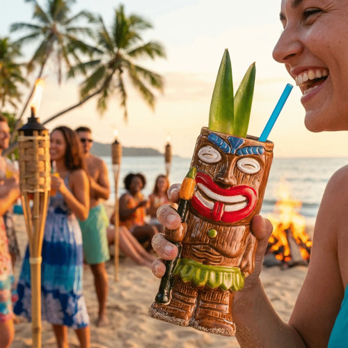 1pc hawaiian cocktail cup beer - cocktail,
