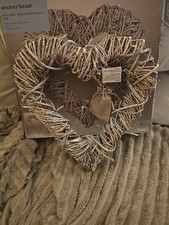 Wicker Heart Natural Wshed
