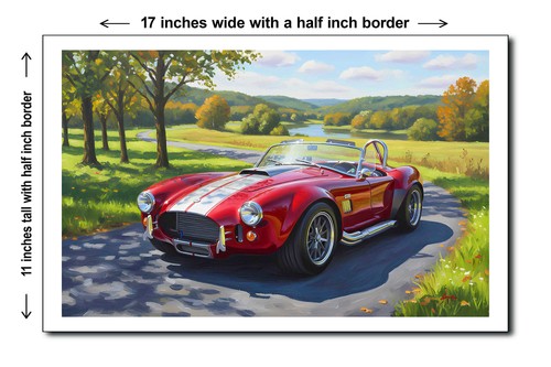 1965 shelby cobra 11x17 - shelby, 4