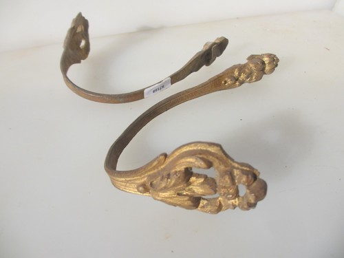Antique brass curtain tie - curtain,