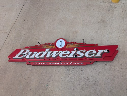 Budweiser beer sign - budweiser,
