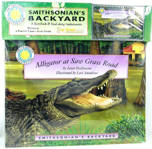 Alligator saw grass - at, road