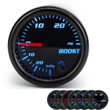 7 Color Tinted Digital Turbo Boost Gauge 0-30 PSI Pressure Meter 2"52mm