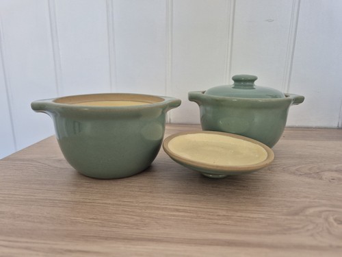Denby manor green - manor, lidded