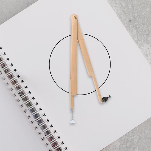 Wooden large compass - large,