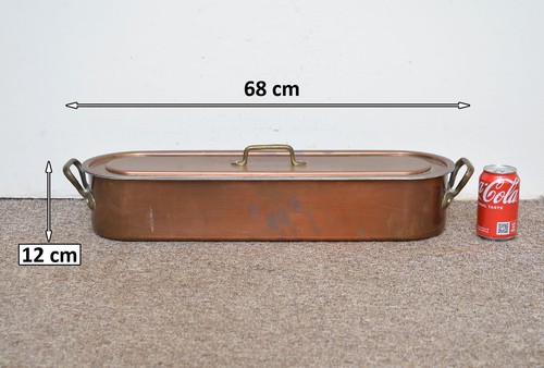 Old copper fish kettle - copper, with