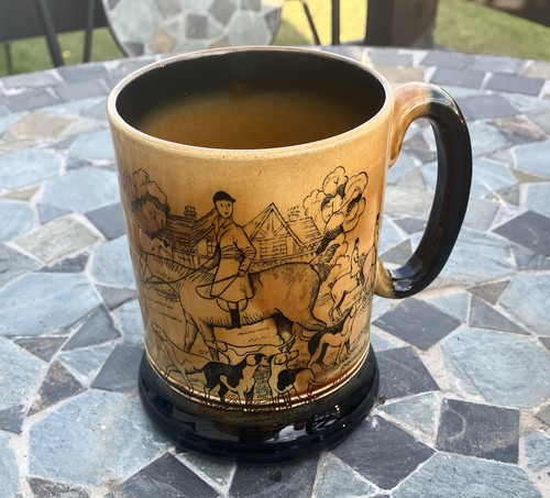 Vintage arthur wood tankard - arthur, ye