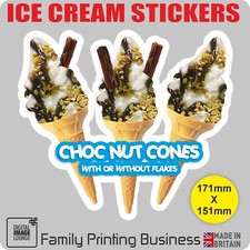 ICE CREAM Stickers - Cones -