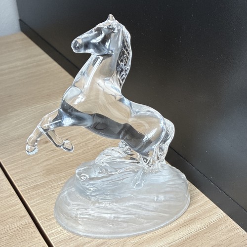 Clear glass crystal rearing - clear, glass/crystal