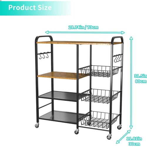 Rolling kitchen microwave - microwave, cart