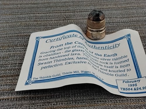 Collectable thimble from - collectable, thimble,