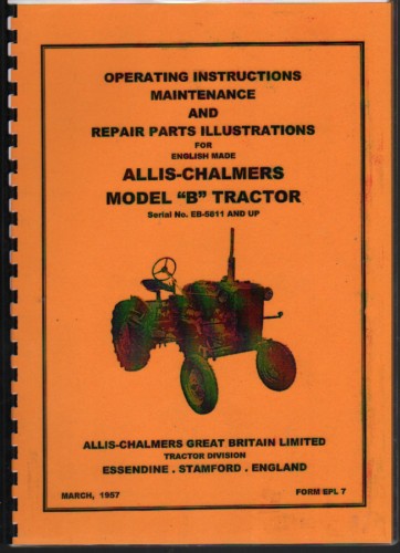 Allis chalmers model - allis-chalmers, "b"