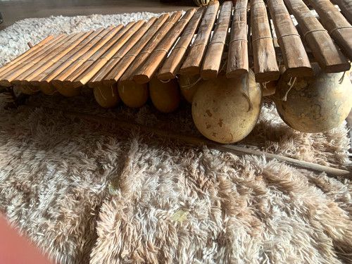 Wooden balafon xylophone with - wooden,