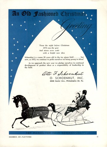 1957 paper schoenhut toy - o,