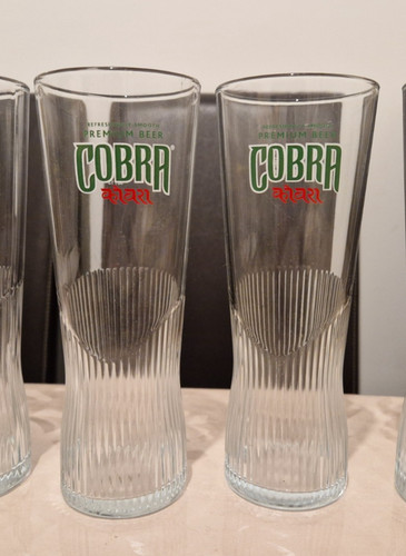 Cobra premium beer - cobra, glass