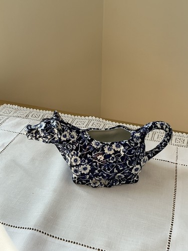 Calico burleigh cow creamer - cow,