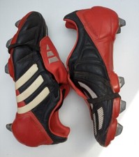 Adidas Predator Mania Football Boots Black Red (2002)  SG UK 5.5 US 6 EU 38.6