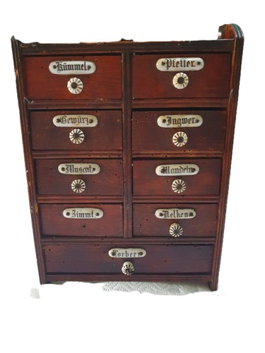Vintage german wooden - wooden, spice