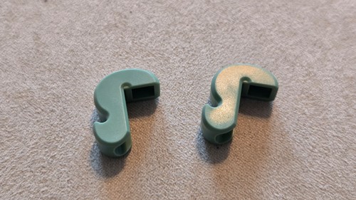 Lego sand green cat - green, tail