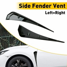 Universal Glossy Black Car Exterior Fender Side Vent Wing Air Cover Trim LH & RH