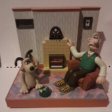 Wallace And Gromit Vintage Talking Radio Alarm Clock (1996)  Wesco
