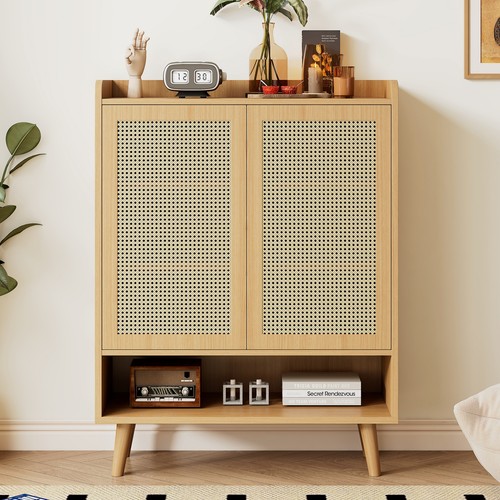 Rattan shoe cupboard tier - cupboard, 5