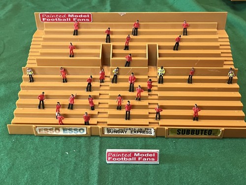 Subbuteo red fans terrace with - subbuteo,