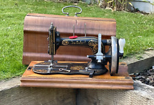 Antique Hand Crank THE OXFORD Sewing Machine Made In Saxony Germany
