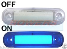 12V/24V SURFACE/BAR MOUNT BLUE LED MARKER LAMP / LIGHT TRUCK VAN LORRY KELSA BAR