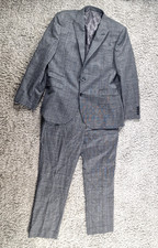John Lewis Suit Mens 46 R Grey 2 Piece Blazer Trousers Wedding Party W 36 L 30