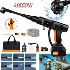 4000W 300bar Portable High Pressure Car Washer Cordless Water Spray Gun Cleaner