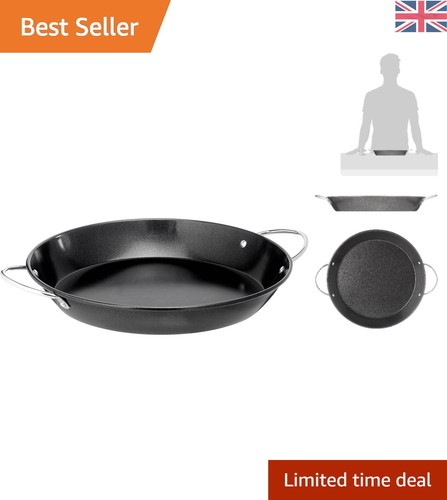 Sleek black silver non - sleek, non-stick