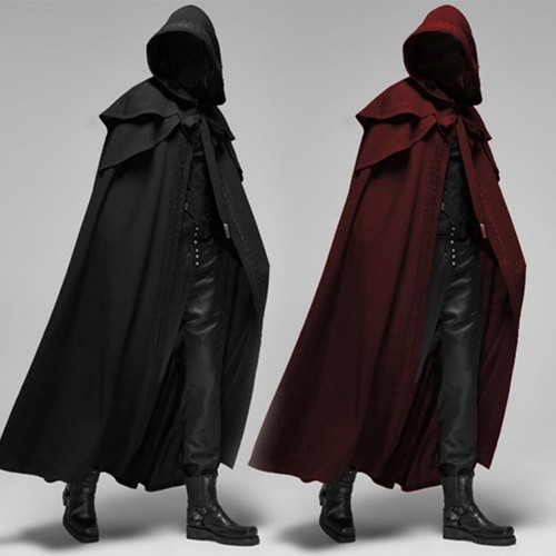1pc hooded cloak cape - hooded,