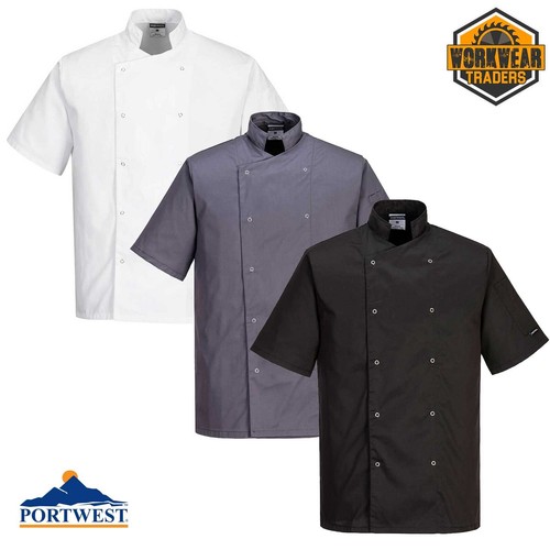 Portwest chef jacket - portwest,