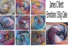 James C Brett Emotions Double Knitting 150g Cake 10 Colours