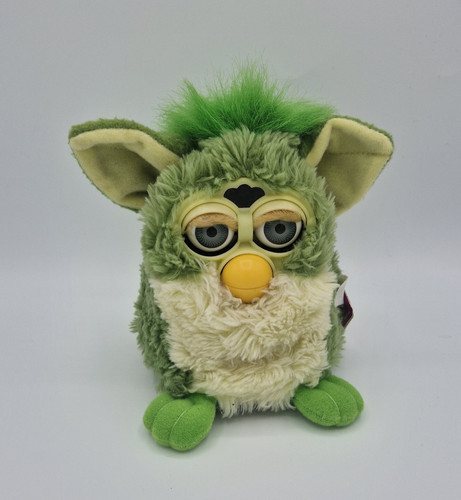 Green furby frog toy 1998 - green,