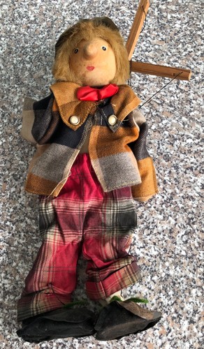 Vintage clown puppet - puppet, on