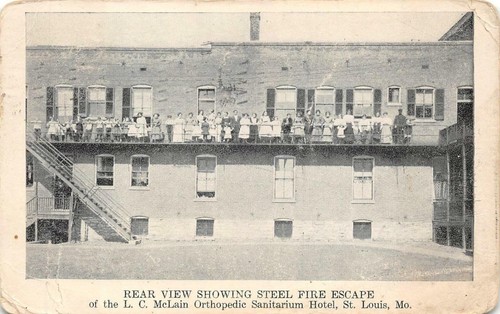 Steel fire escape - fire, mclain