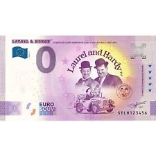 0€ ZERO EURO SOUVENIR BANCONOTA UFFICIALE LAUREL & HARDY - ITALIA - SELH 2024-1