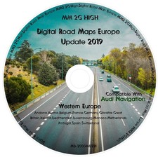 Audi A5/A6/A7/A8/Q7 MMI 2G High Navigation DVD | Europe Map Post Worldwide
