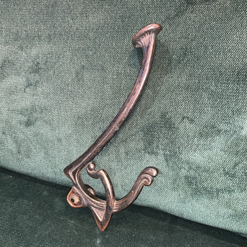 Antique iron coat hooks - coat, hat
