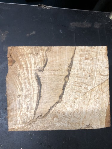 Seasoned spalted beech block - seasoned,