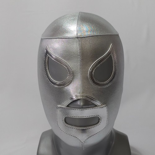 Silver wrestling mask luchador - mask,