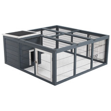 Pawhut Open-Top Rabbit Hutch