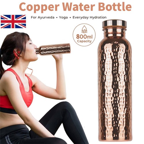 Pure copper water bottle - water,