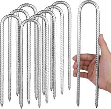 4-100 Heavy Duty Trampoline U-Shaped STEEL Tent Stake Pegs Camping Ground Anchor