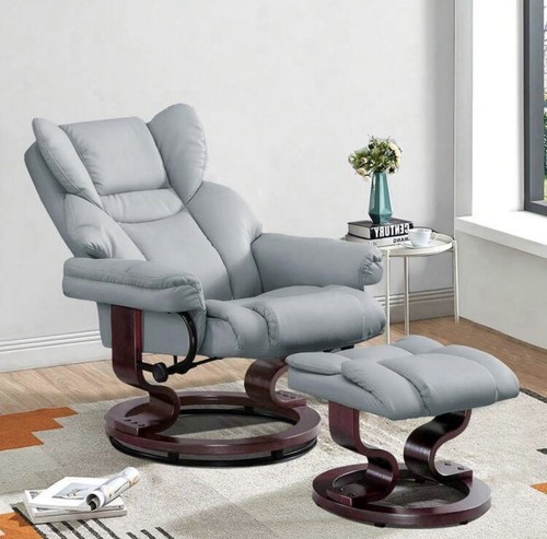New leather swivel - leather, recliner